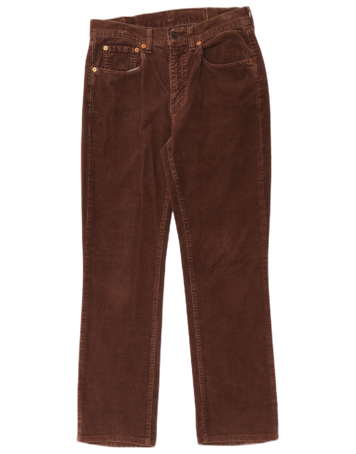 Pantaloni slim in velluto a coste da uomo Levi's W28 L29 Marrone