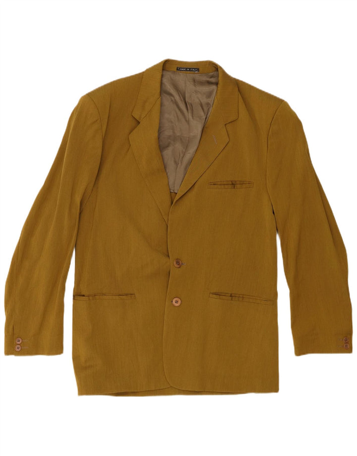 Giacca blazer da uomo a 2 bottoni Renato Barbano IT 50 grande kaki