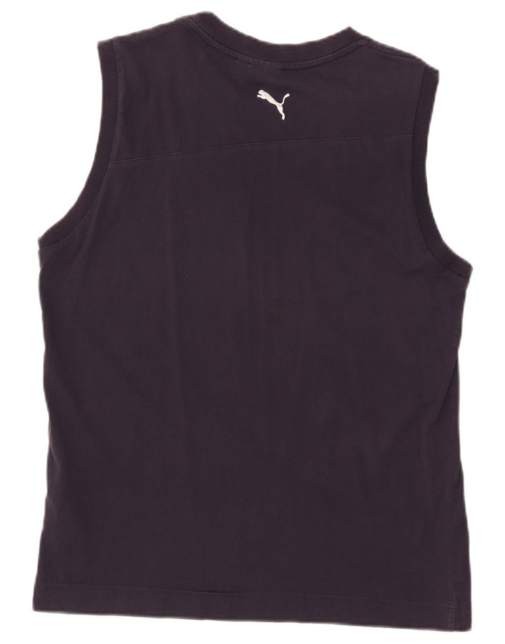 Canotta grafica da uomo Puma Large blu navy