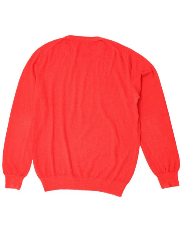 Maglione Maglione Girocollo Uomo Emporio Armani IT 56 XL Rosso Lana Vergine