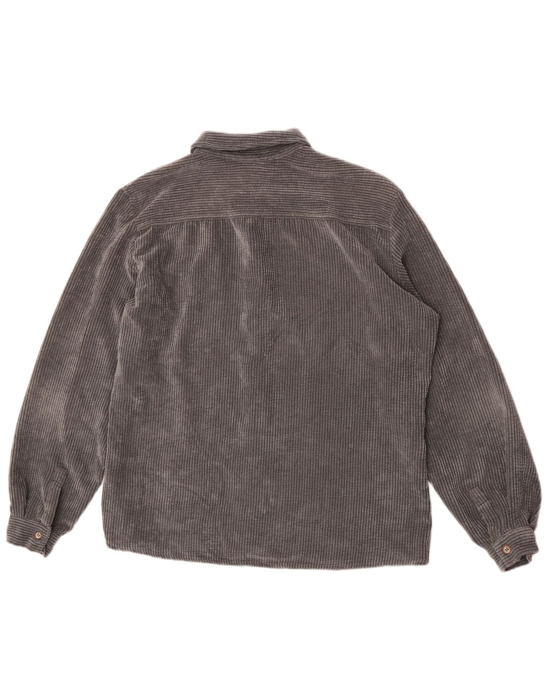 Camicia da uomo in velluto a coste dalla vestibilità comoda ZARA Grigio medio