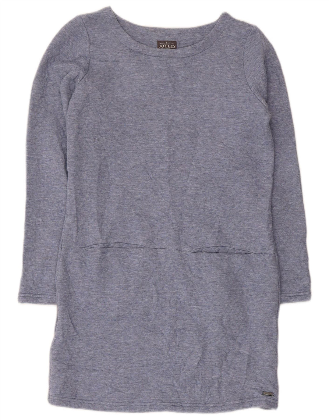 Abito a trapezio a maniche lunghe da donna Joules UK 8 piccolo poliestere blu