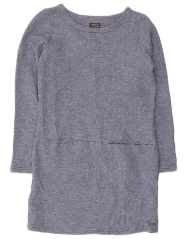 Abito a trapezio a maniche lunghe da donna Joules UK 8 piccolo poliestere blu