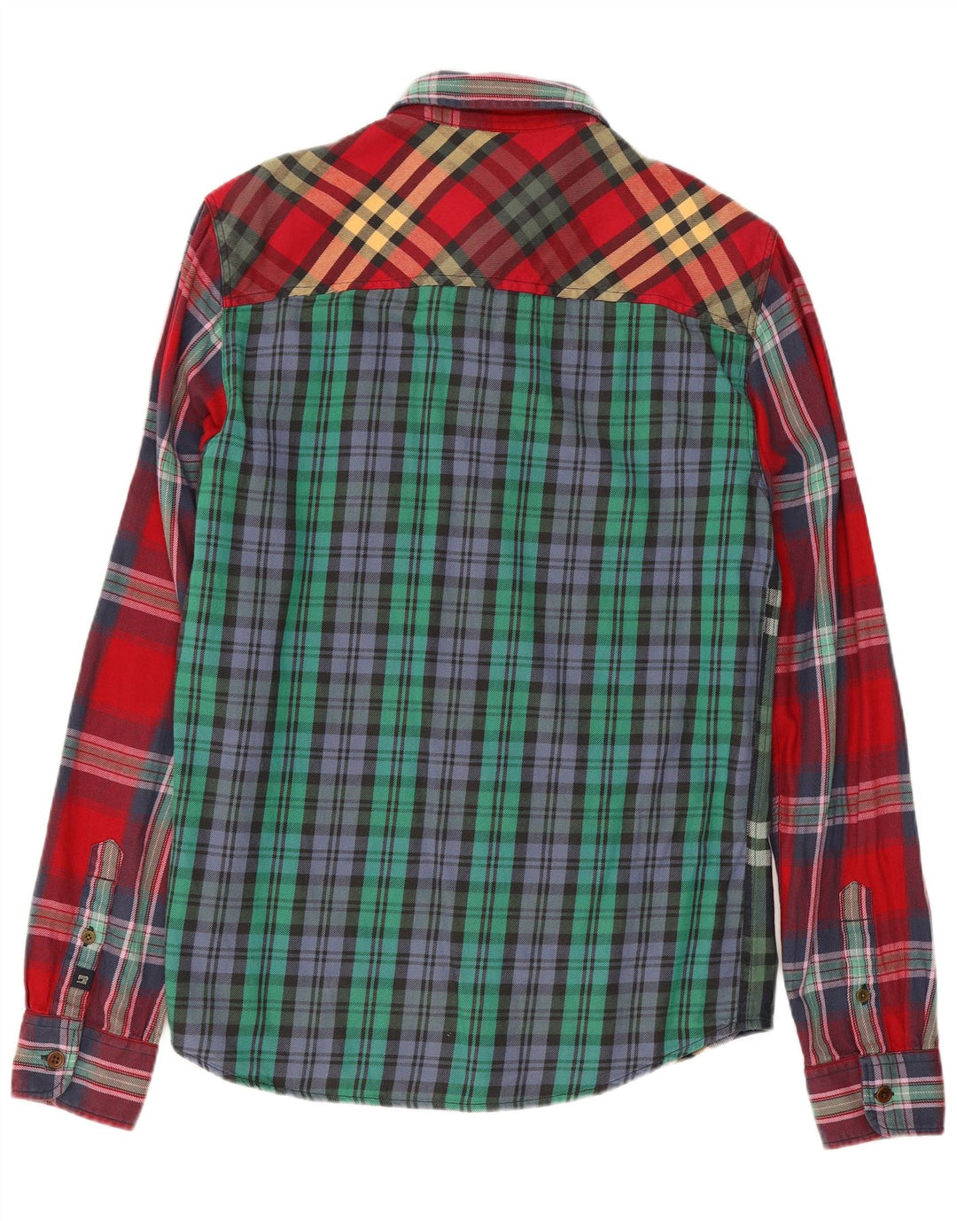 Camicia da uomo in flanella Scotch & Soda, cotone a quadri multicolore medio
