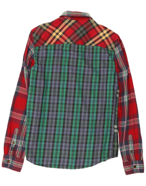 Camicia da uomo in flanella Scotch & Soda, cotone a quadri multicolore medio
