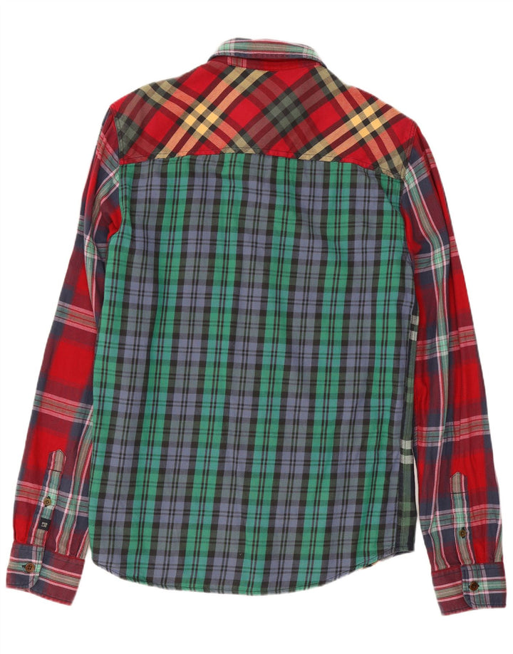 Camicia da uomo in flanella Scotch & Soda, cotone a quadri multicolore medio