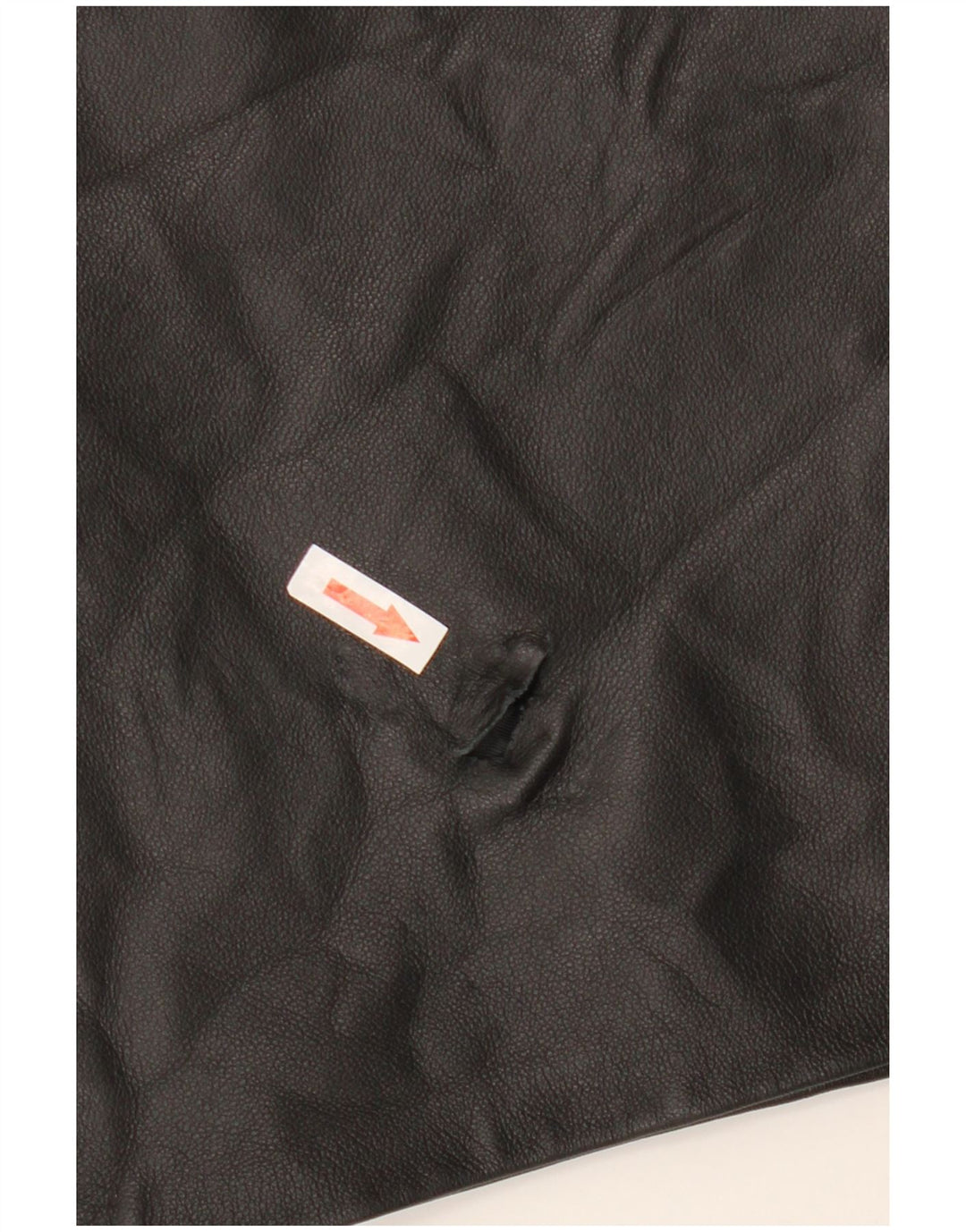 Gonna in pelle vintage da donna W32 grande nera