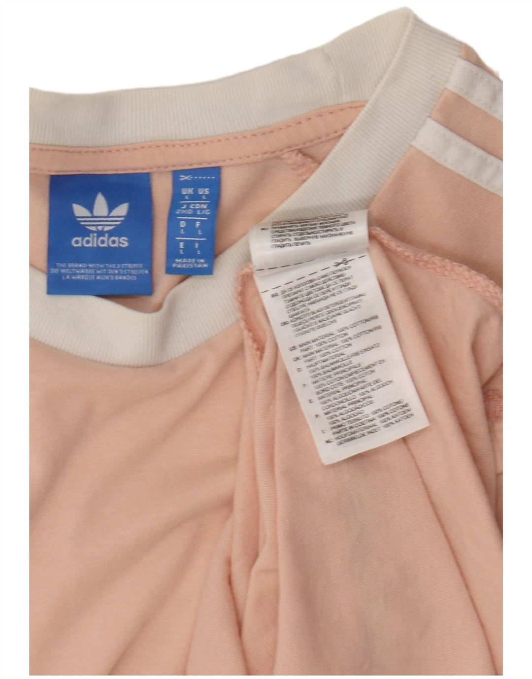 Maglietta Adidas da uomo Top Large in cotone rosa