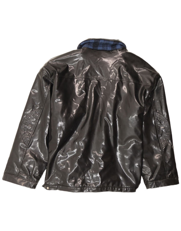 Giubbotto bomber vintage da uomo UK 44 2XL Nero