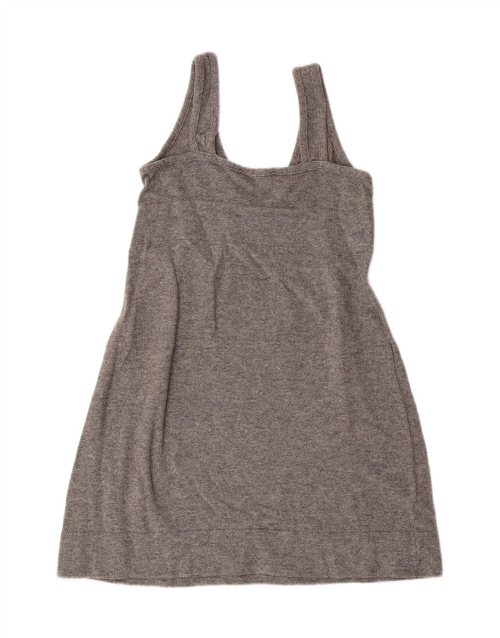 ZARA Womens Sleeveless Jumper Dress UK 12 Medium Grey Wool Vintage Zara and Second-Hand Zara from Messina Hembry 