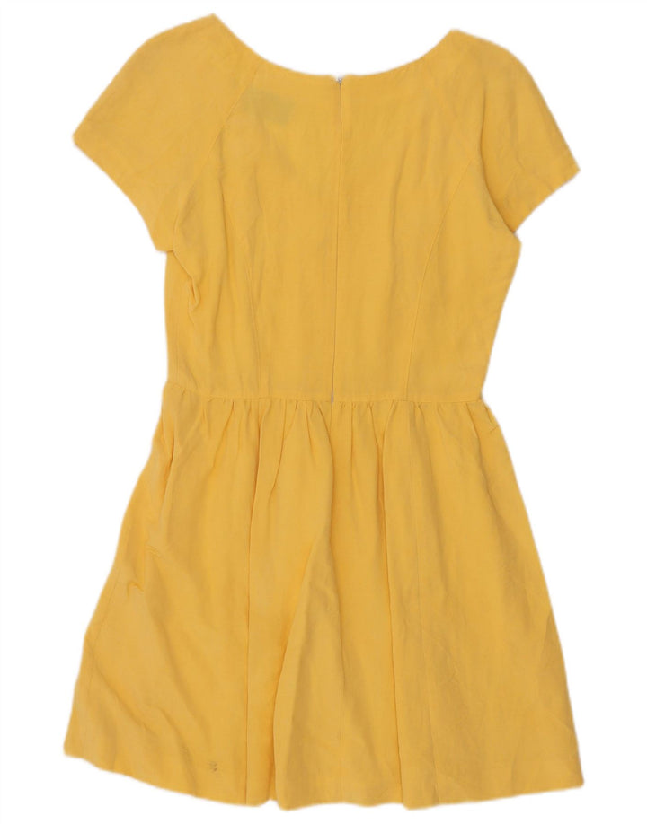 Abito a trapezio da donna Roccobarocco UK 10 piccolo giallo