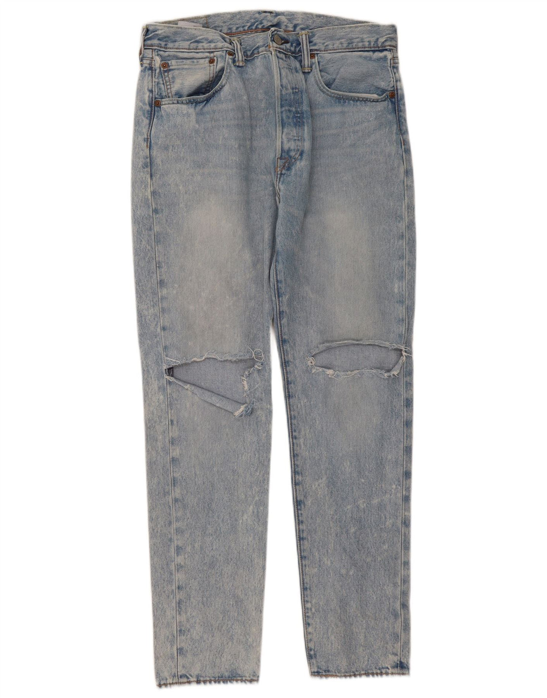 Levi's Uomo 501 CT Jeans dritti invecchiati W32 L32 cotone blu
