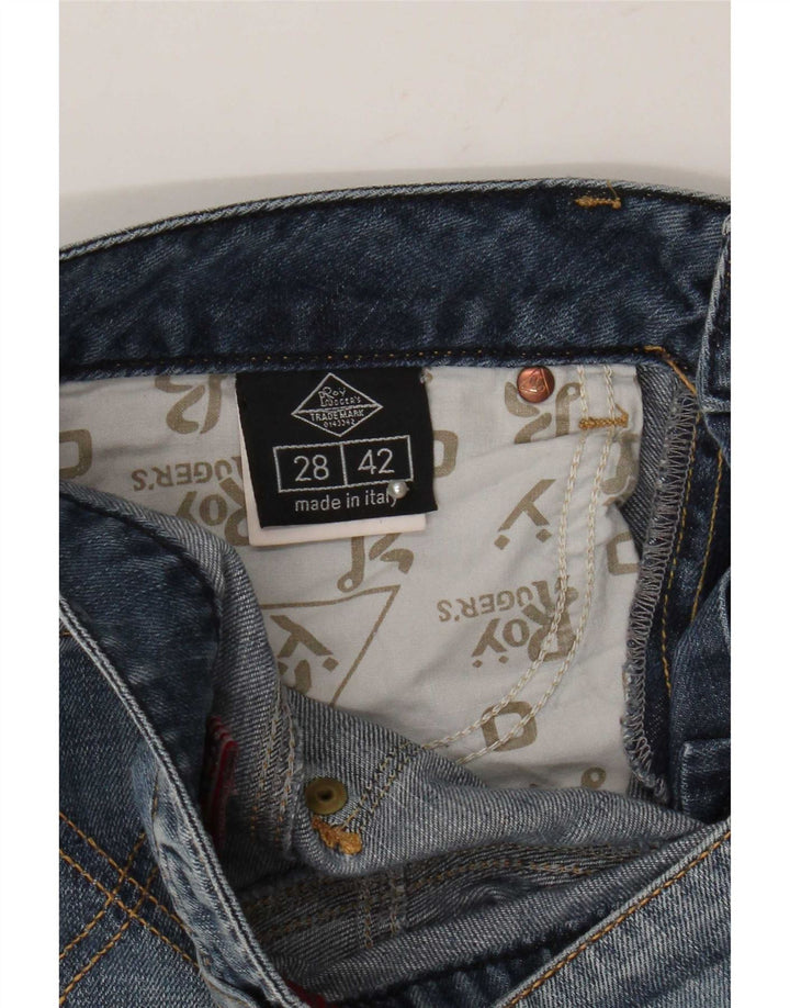 Jeans dritti da donna Roy Rogers W28 L33 cotone blu