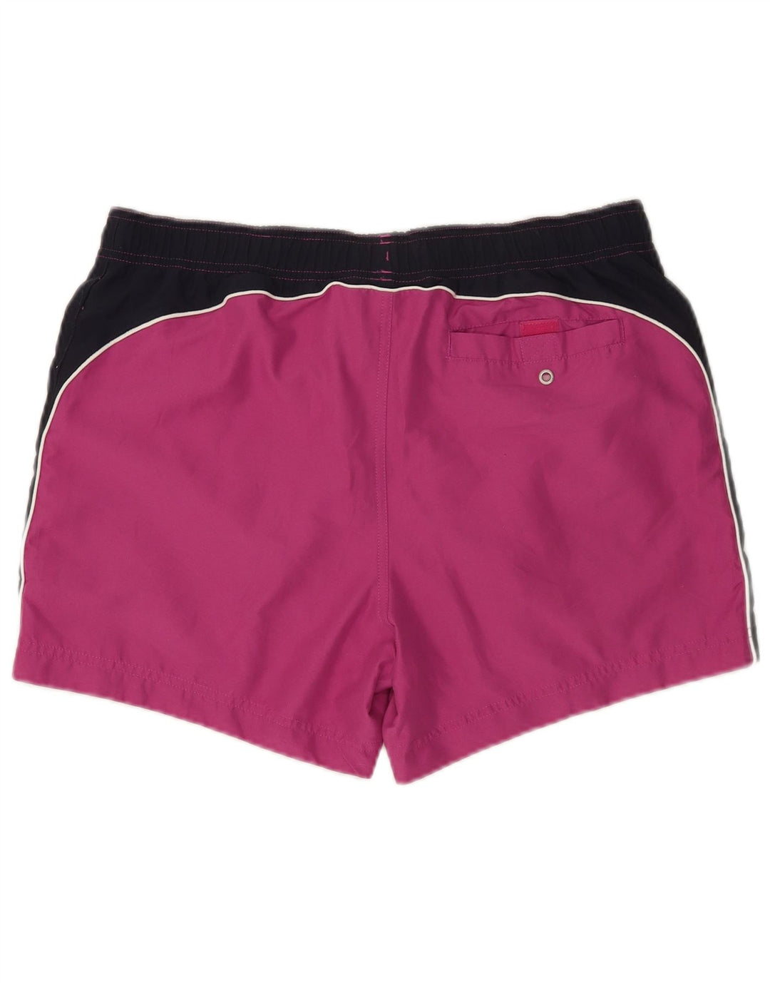 Pantaloncini da bagno grafici da uomo Champion, grandi, in poliestere color block viola