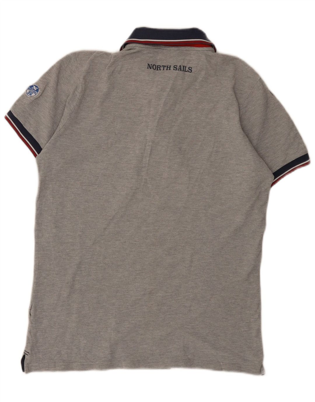 Polo grafica da uomo North Sails piccola grigia chiazzata