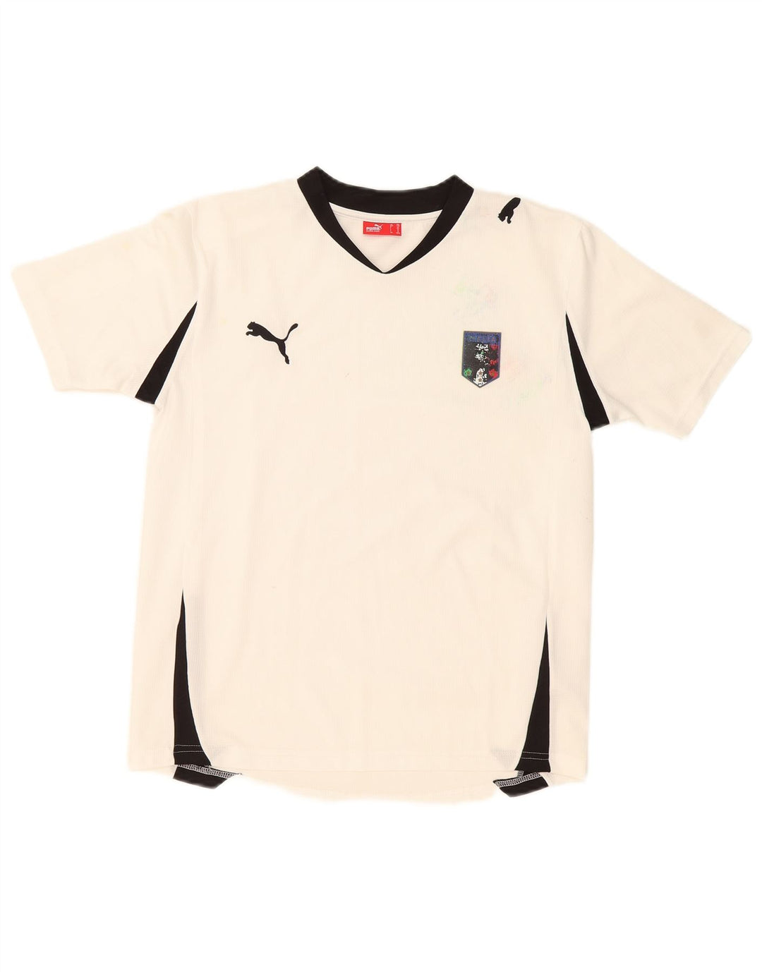 T-shirt da ragazzo Puma 13-14 anni Colorblock bianco