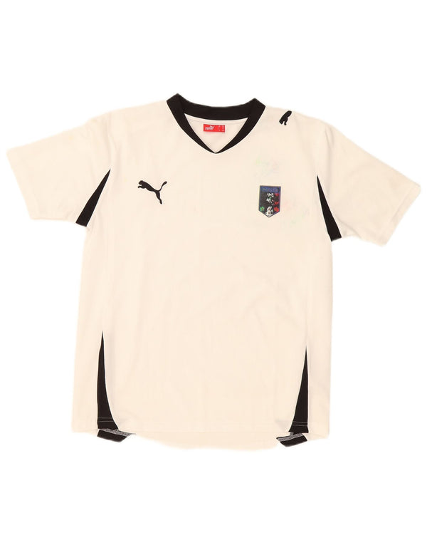 T-shirt da ragazzo Puma 13-14 anni Colorblock bianco