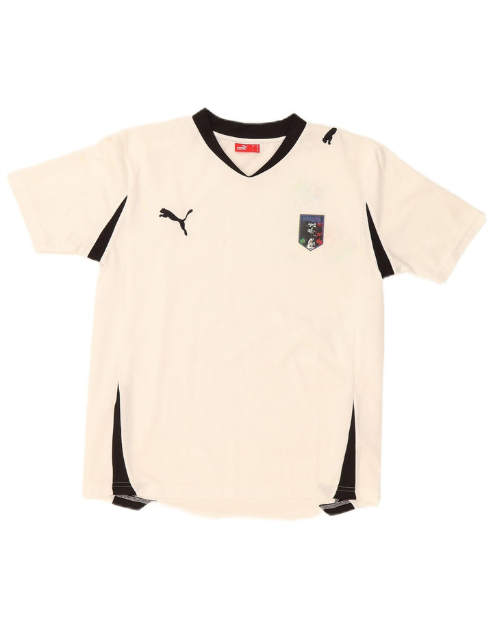 T-shirt da ragazzo Puma 13-14 anni Colorblock bianco