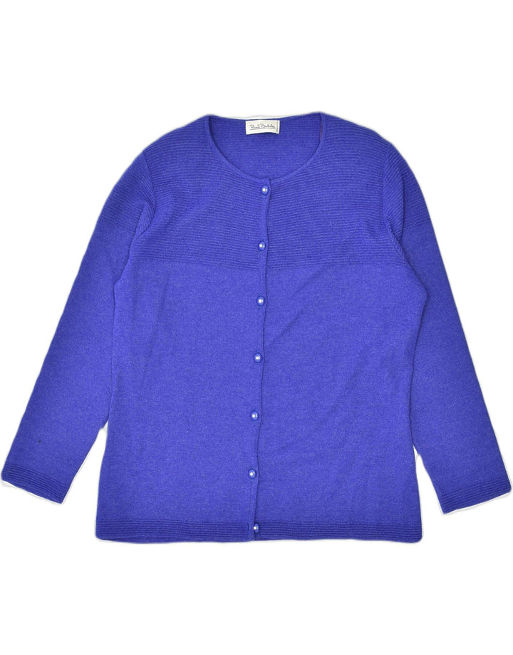 RENATO BALESTRA Womens Cardigan Sweater IT 50 XL Blue Wool | Vintage | Thrift | Second-Hand | Used Clothing | Messina Hembry 