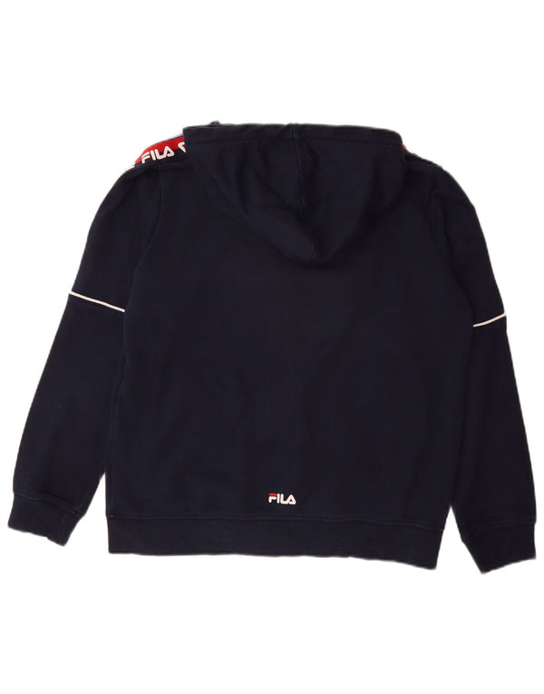 Maglione con cappuccio e zip grafica FILA per ragazzi 15-16 anni Blu navy Colourblock