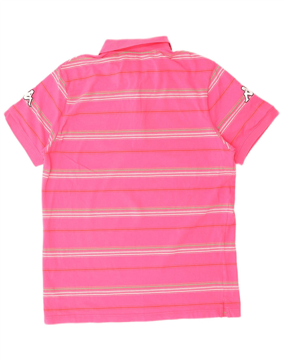 Polo grafica da uomo KAPPA Italia 2XL cotone a righe rosa