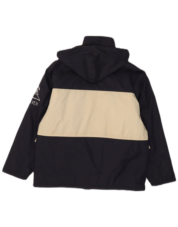 Giacca antipioggia Quiksilver per ragazzi con grafica 13-14 anni, colore blu navy