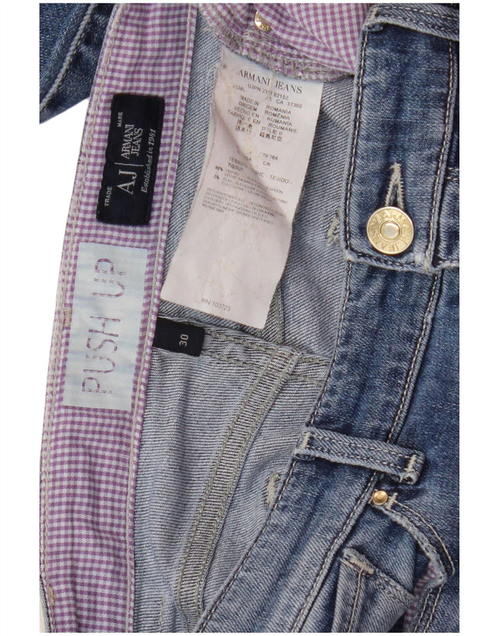 Jeans skinny da donna ARMANI W30 L30 cotone blu