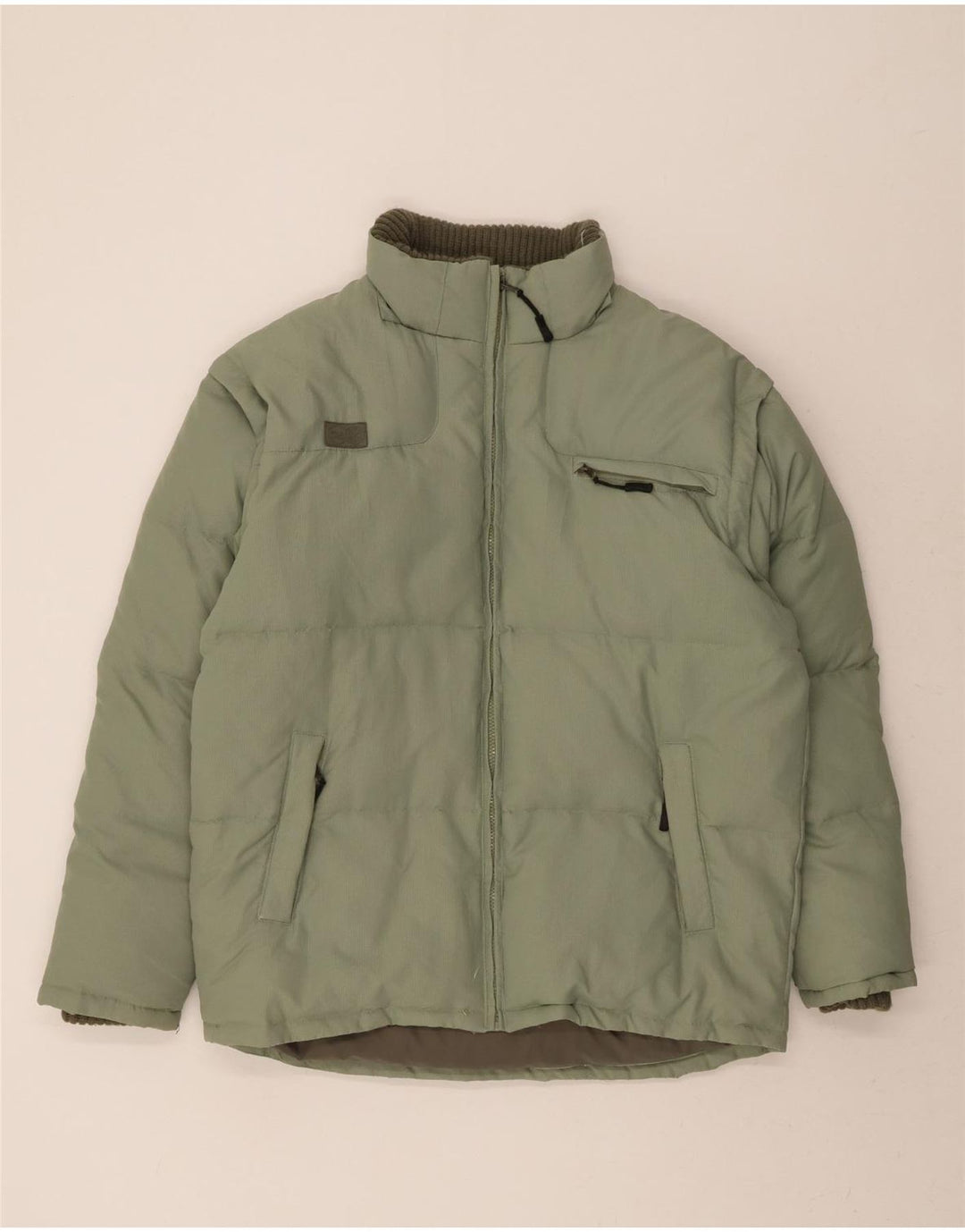 FILA Mens Padded Jacket UK 40 Large Green Polyamide Vintage Fila and Second-Hand Fila from Messina Hembry 