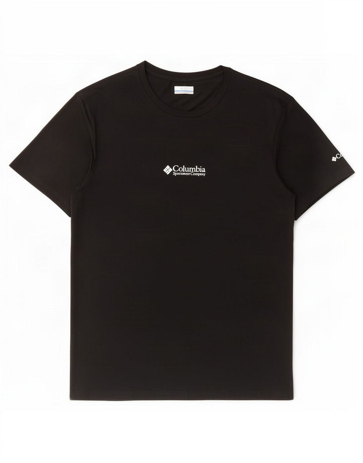 T-shirt da uomo Columbia Top grande in cotone nero