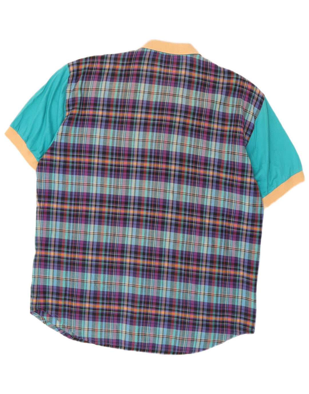 AUSTRALIAN L'ALPINA Camicia da uomo a maniche corte IT 52 Large Check multicolore