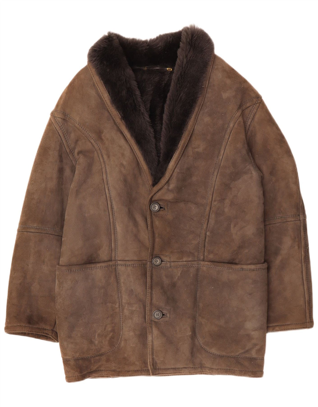 CONBIPEL Giubbotto Shearling Uomo IT 48 Marrone Medio