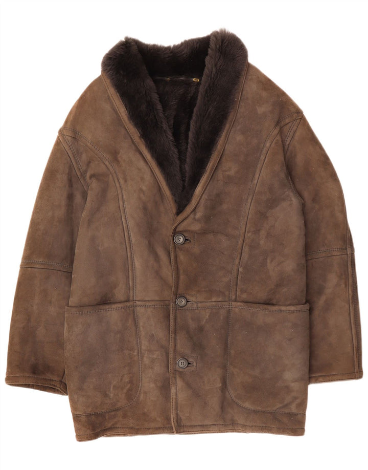 CONBIPEL Giubbotto Shearling Uomo IT 48 Marrone Medio