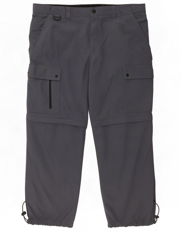 Marks & Spencer Pantaloni cargo dritti da uomo W38 L29 Blu navy Cotone