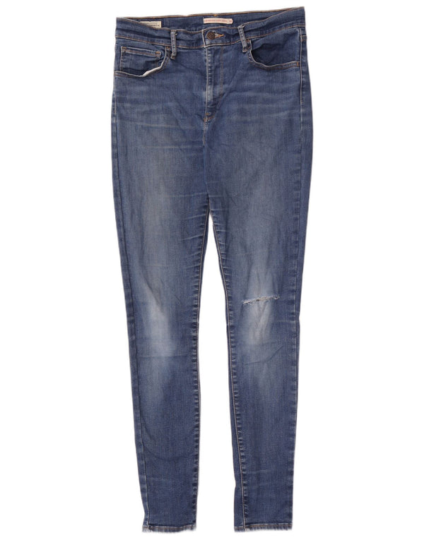 Jeans Levi's da donna 720 super skinny a vita alta W30 L32 cotone blu
