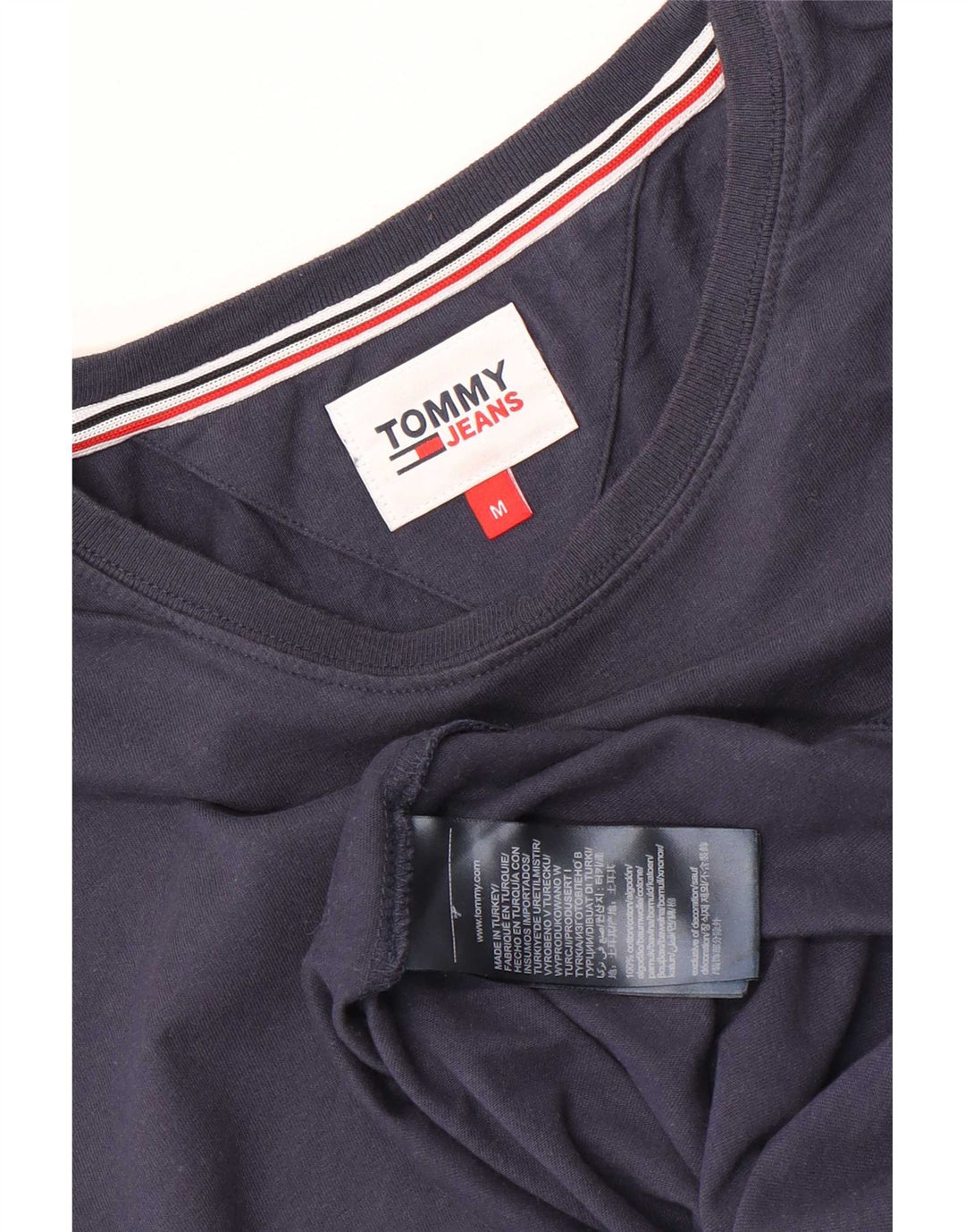 T-shirt da uomo Tommy Hilfiger Top in cotone blu navy medio