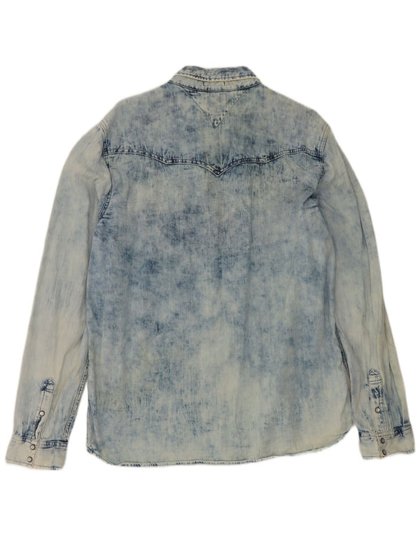 Tommy Hilfiger Boys Denim Shirt 15-16 Years XL  Blue Cotton