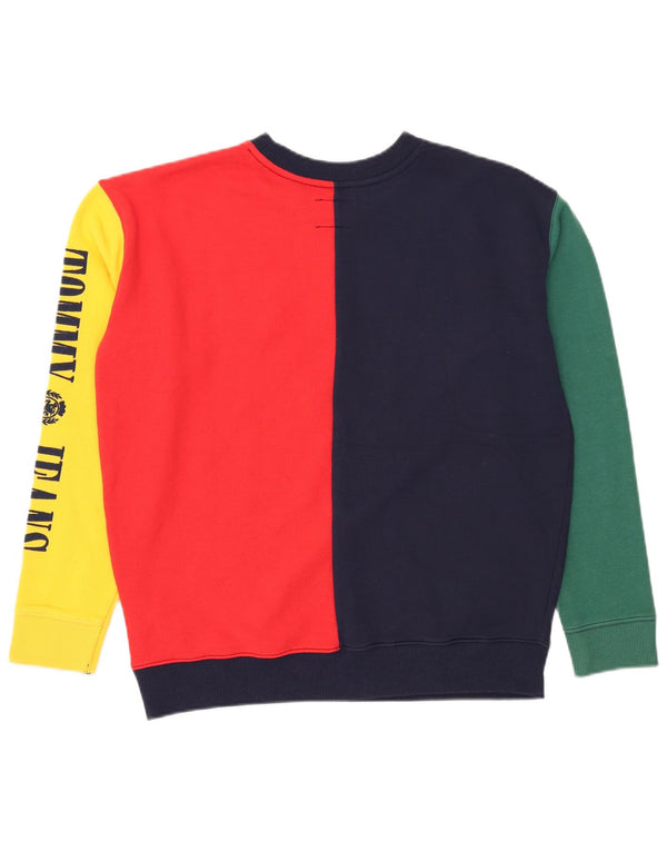 Tommy Hilfiger Uomo Felpa Maglione Medium Multicolor Colourblock