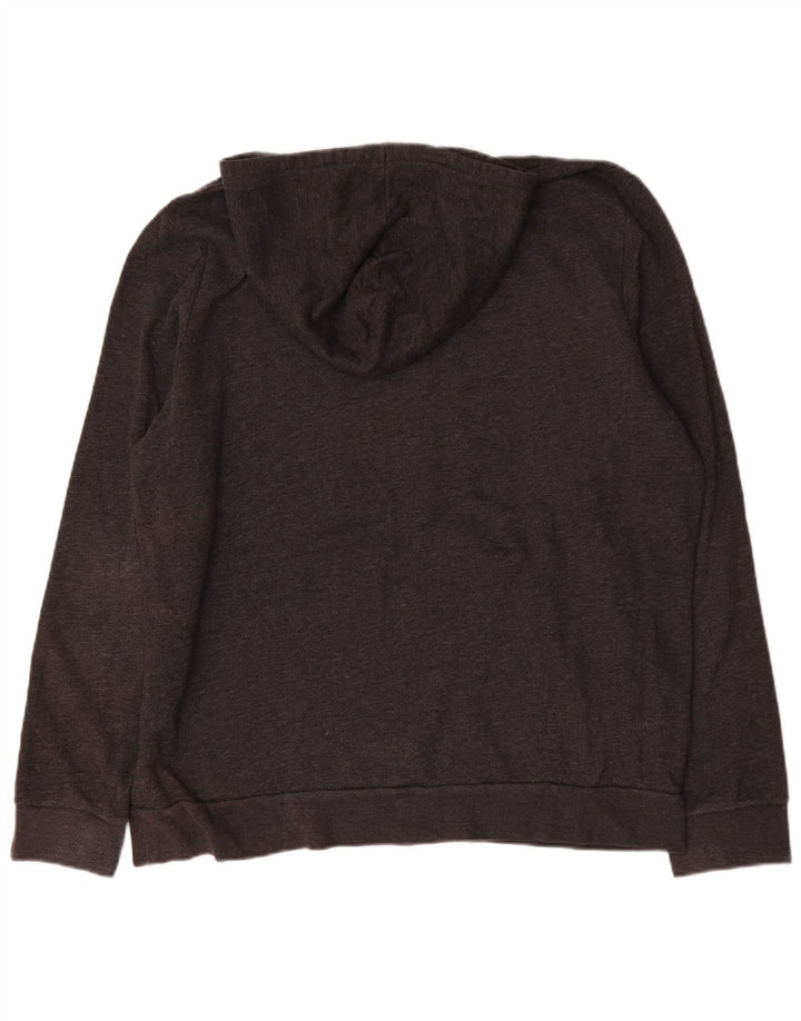 Felpa con cappuccio grafica da uomo Fila XL in cotone grigio