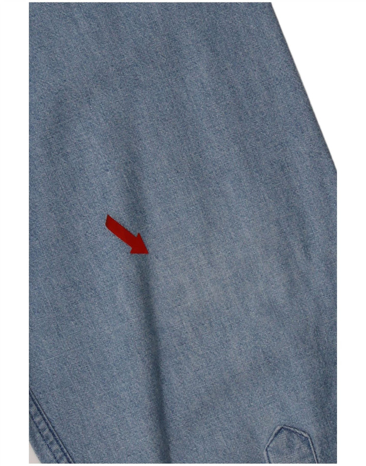 Camicia Jeans Uomo Fay Large Blu Cotone