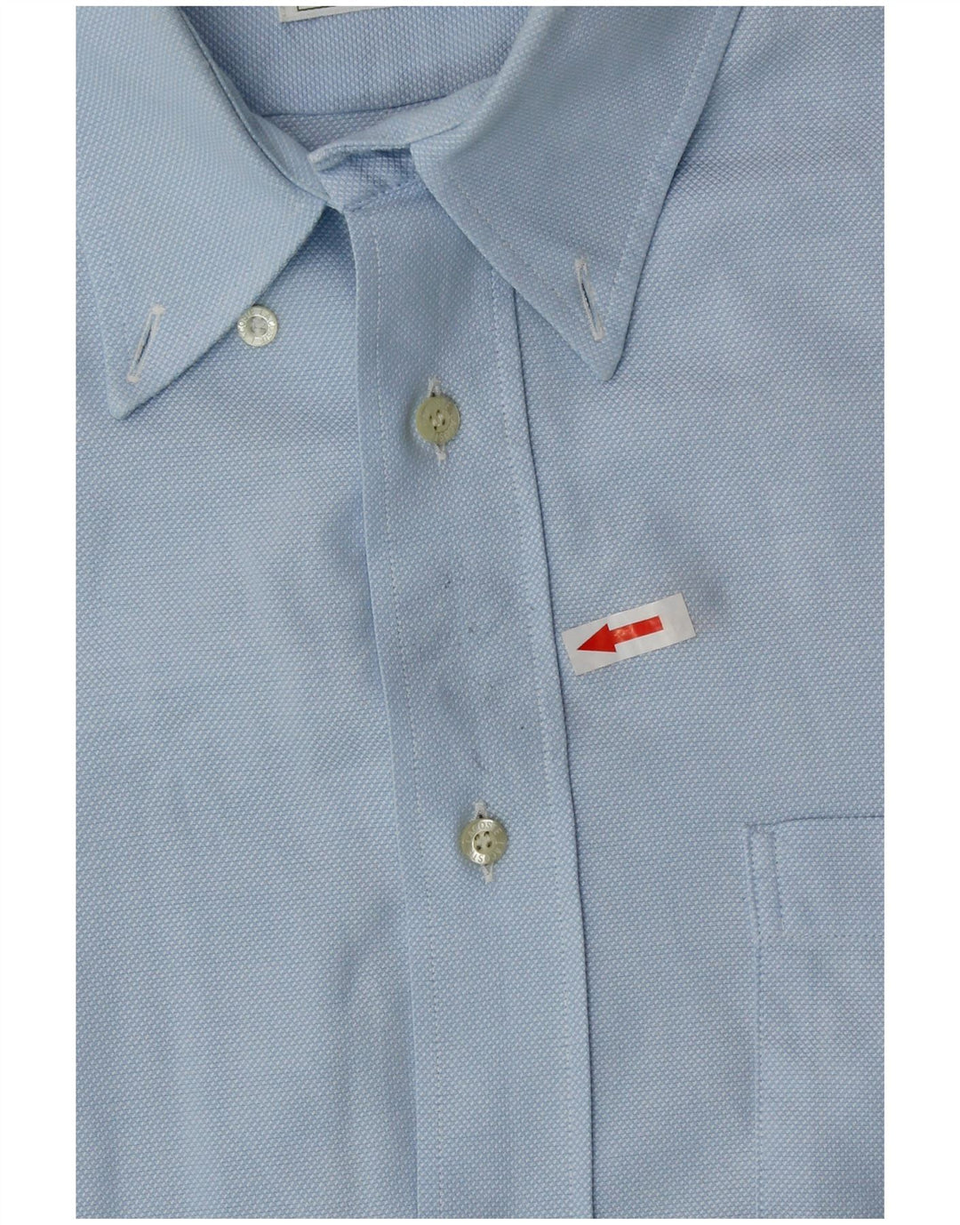 Camicia a maniche corte da uomo Lacoste taglia 41 grande in cotone blu