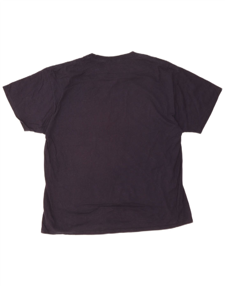 T-shirt da uomo Champion Top XL in cotone blu navy