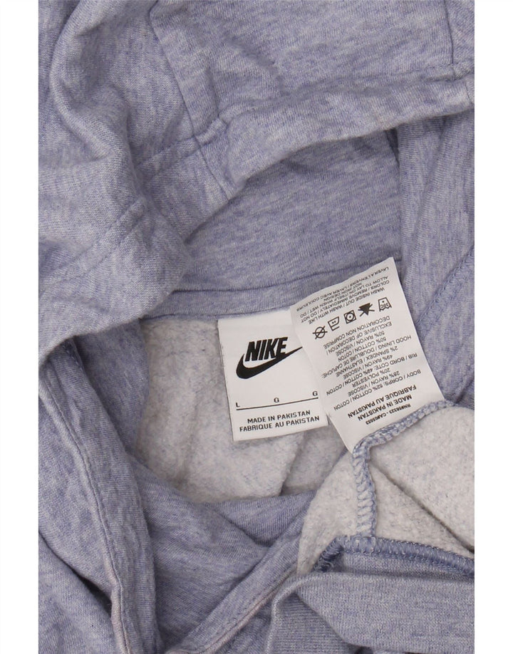 Maglione oversize con cappuccio da donna NIKE UK 16 grande cotone screziato viola