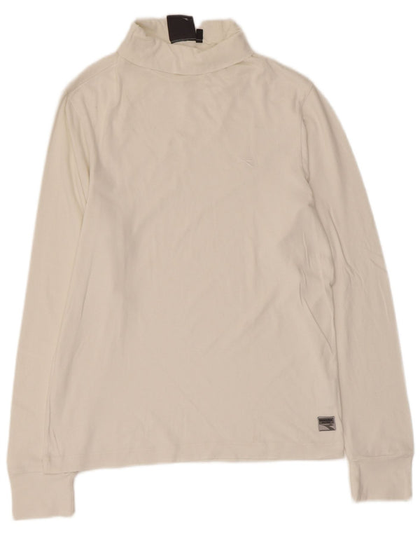 Top Diadora Uomo Manica Lunga Small Cotone Bianco