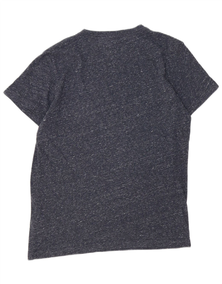 T-shirt grafica da uomo Tommy Hilfiger Top in poliestere chiazzato blu navy medio