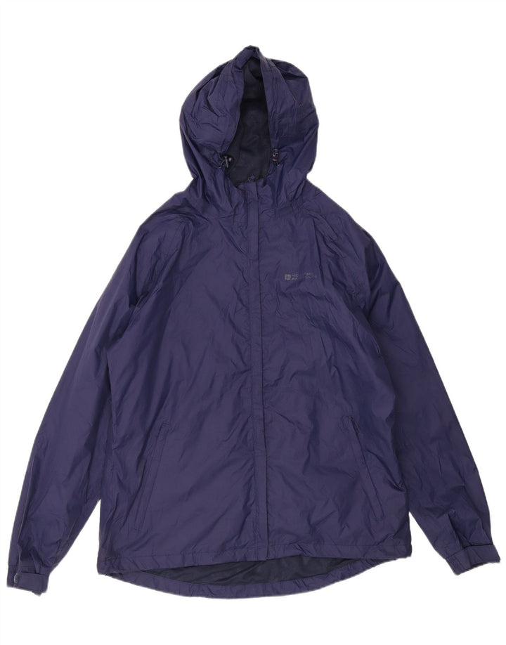 Giacca antipioggia con cappuccio da donna Mountain Warehouse UK 16 Large in nylon blu navy