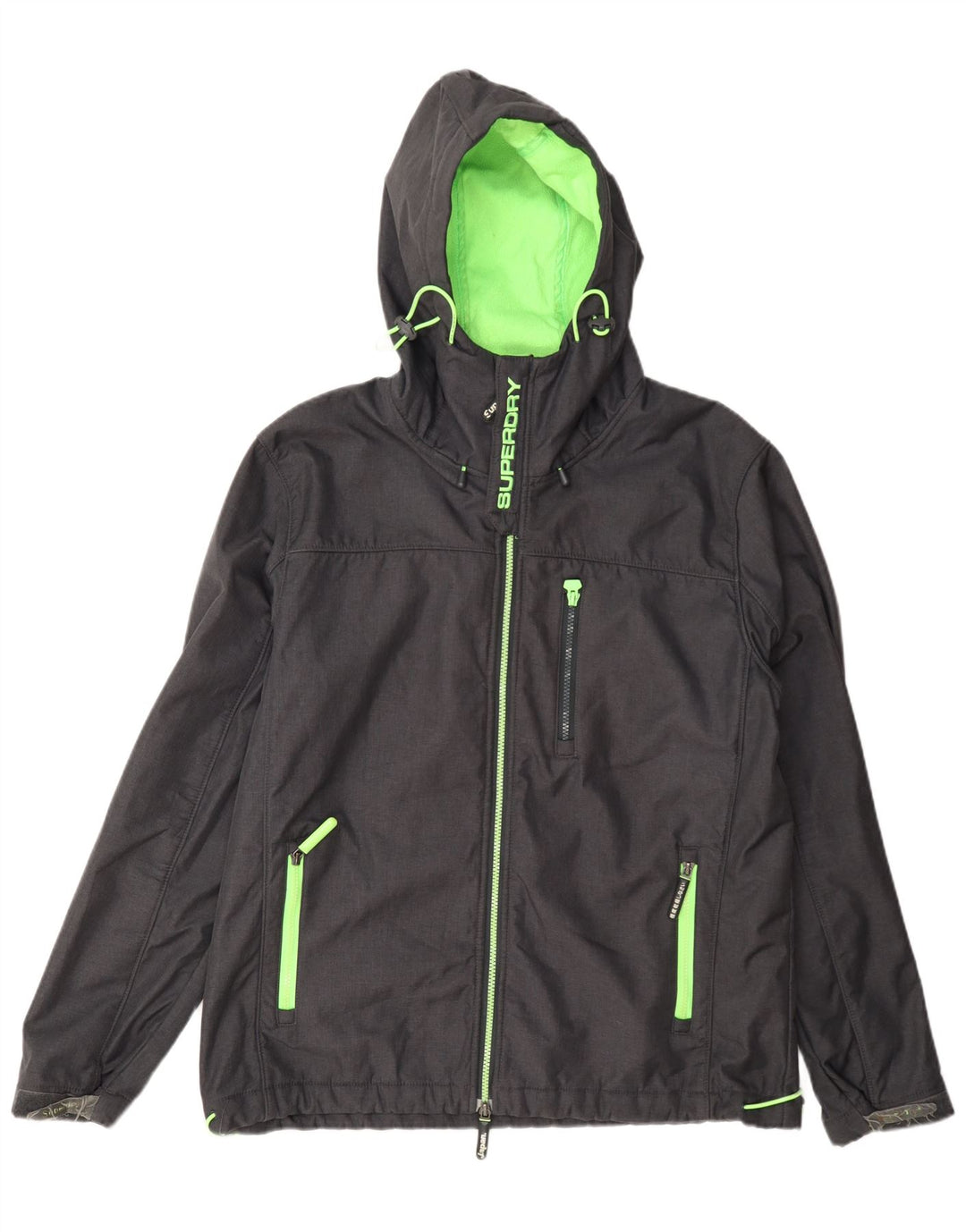 Giacca antipioggia da uomo Windtrekker con cappuccio Superdry UK 44 2XL poliestere grigio