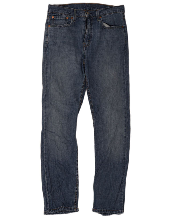 Levi's Uomo 527 Jeans Bootcut Slim W32 L32 Cotone Blu