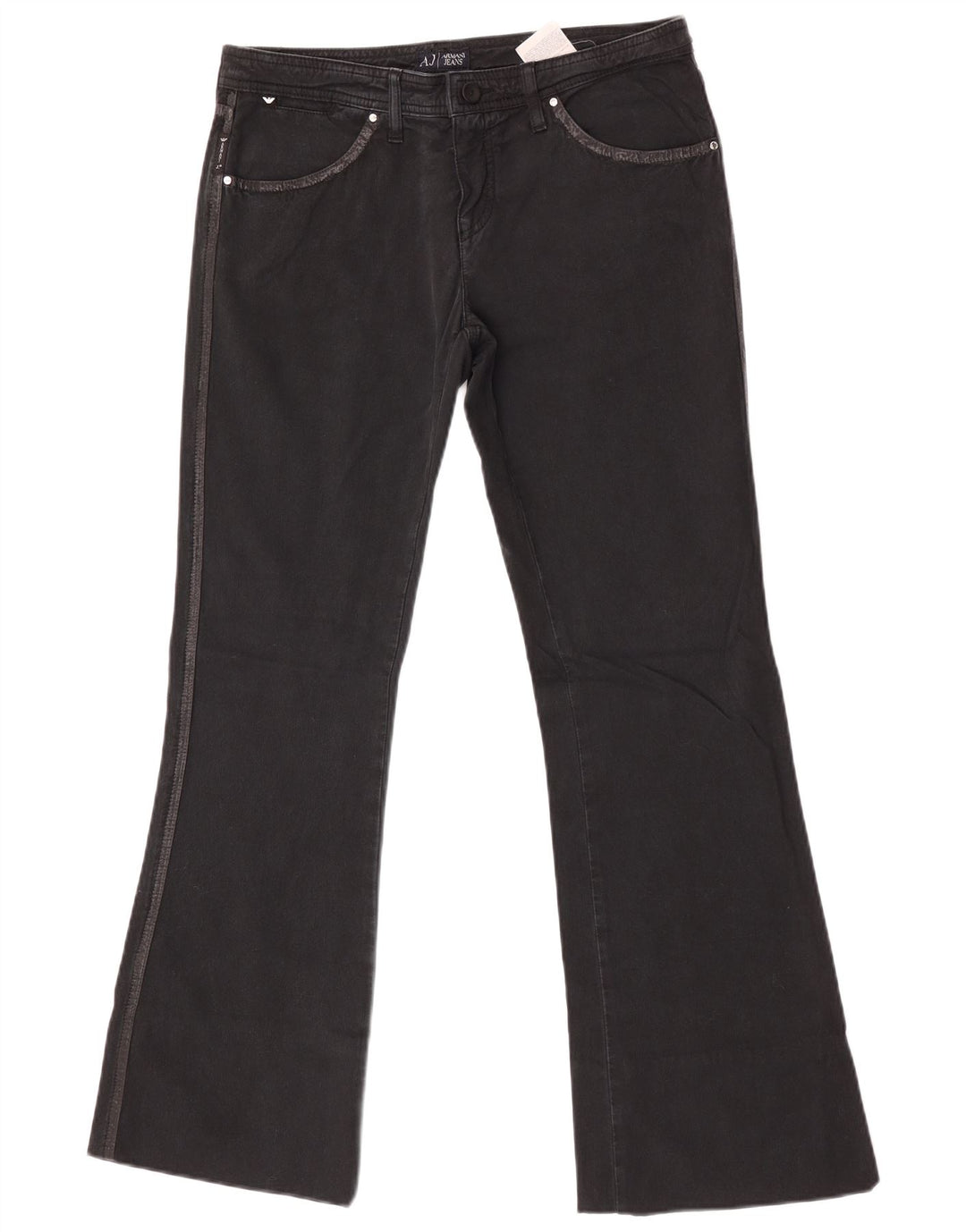 Jeans Bootcut da donna Armani W30 L31 cotone nero