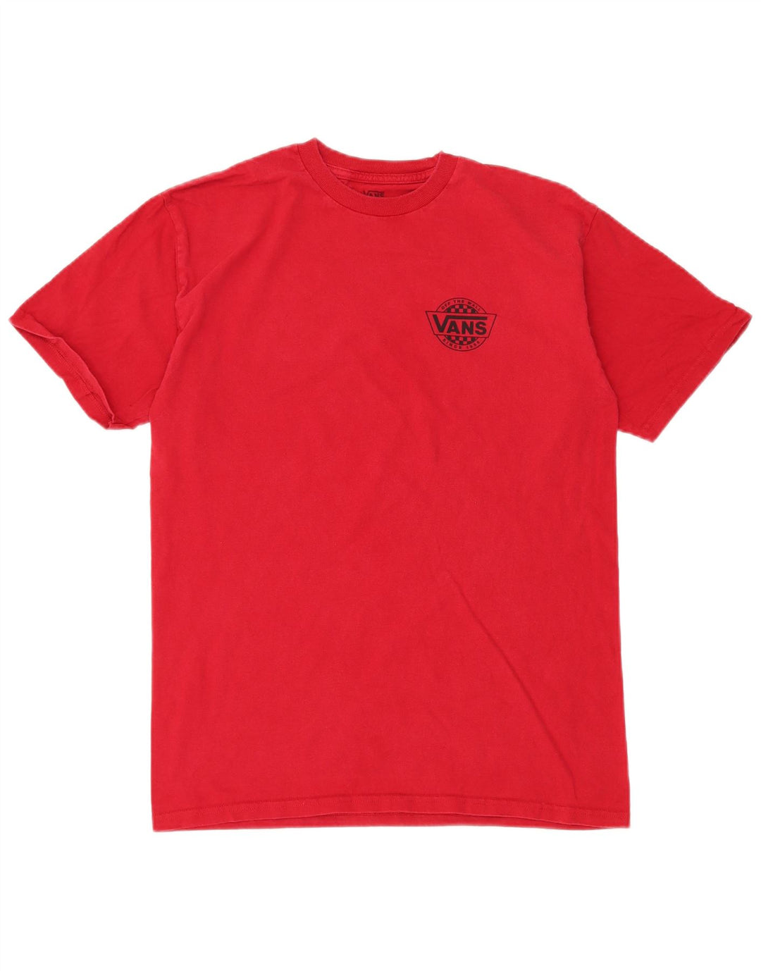 T-shirt grafica da uomo VANS Top rosso medio in cotone
