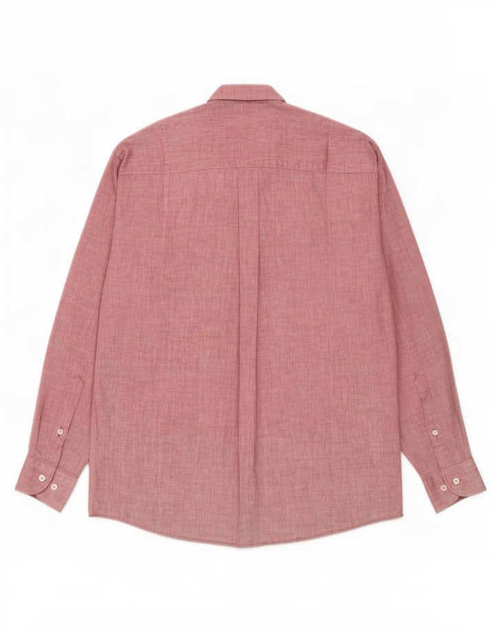 Camicia da uomo Harris&Harold taglia 39/40 cotone bordeaux medio